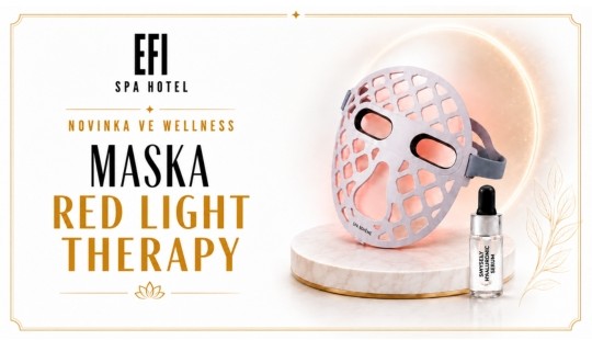 Novinka ve wellness EFI SPA Hotelu - Red Light Therapy maska