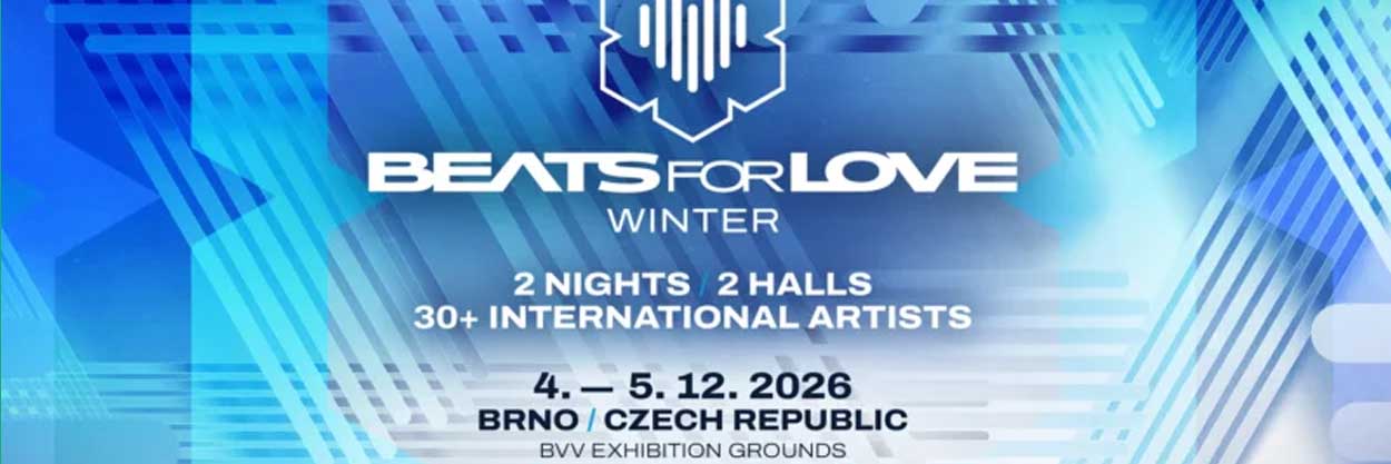 Beats for Love Winter 2026 Brno - zimní festival elektronické hudby