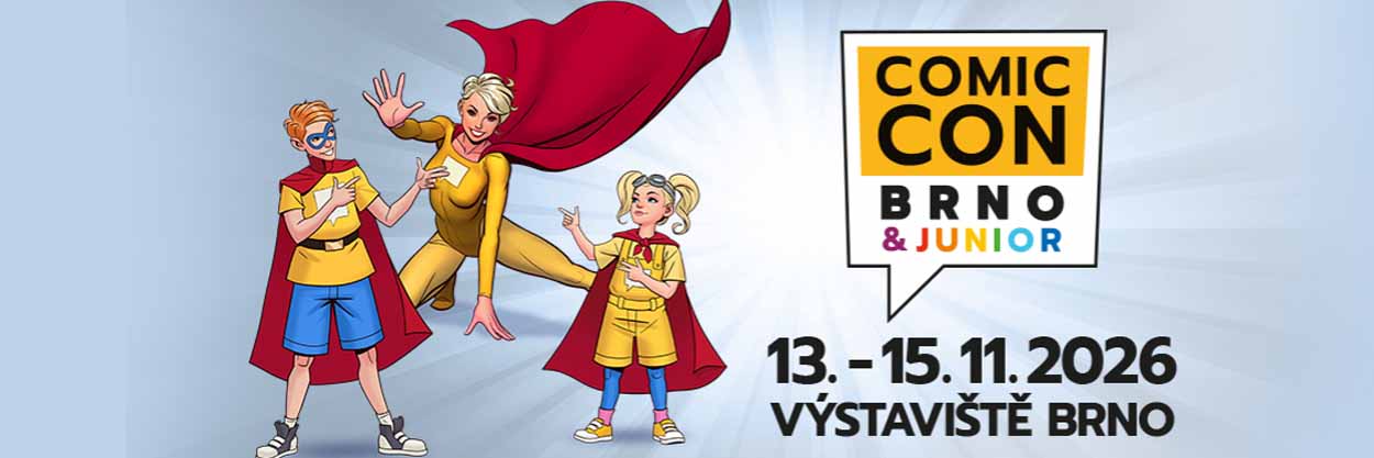 Comic-Con Brno & Junior 2026 - festival popkultury, sci-fi, fantasy, her a cosplaye
