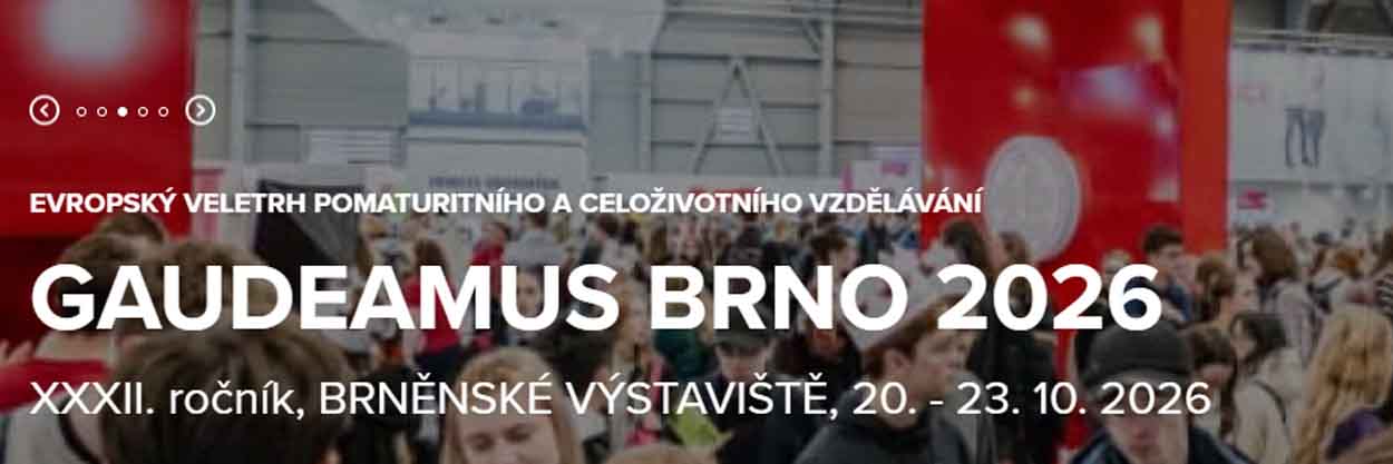 GAUDEAMUS Brno 2026 - Evropský veletrh pomaturitního a celoživotního vzdělávání