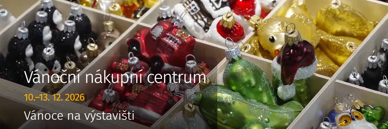 Vánoční nákupní centrum 2026 Brno - Vánoční trhy na brněnském výstavišti